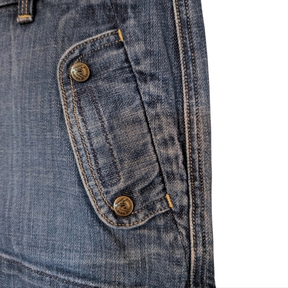 Citizens of Humanity Denim Micro Mini Skirt Y2K Vintage Women 32 Low Rise Blue - Picture 5 of 16